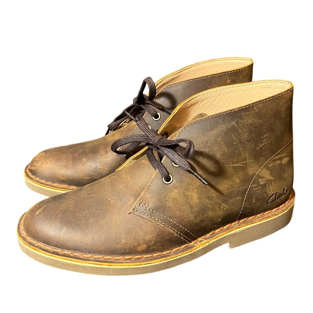 NEW Clarks Desert Boot Womens 7.5 Brown Leather Chukka Ankle Boots 26155671